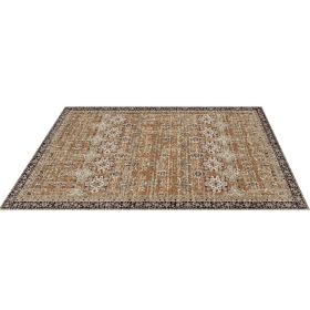 VEVOR Area Rug, 7.5 x 9.5 ft Large Washable Rug, Non-Slip and Tear-Resistant Soft Carpet, Pet & Child Friendly Vintage Area Rugs