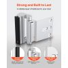 Door Reinforcement Lock, 2 Pack Home Security Door Lock, with 3 Inch Stop Withstand 800 lbs of Force, with 8 Screws, for Inward-Opening