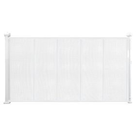 VEVOR Retractable Baby Gate, 34 inch Tall, Extends up to 55 inch Wide, Retractable Gate for Kids or Pets, Mesh Material