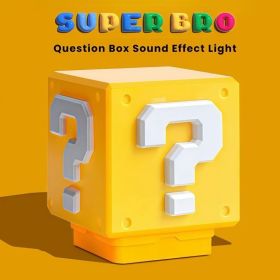 Mario Block Night Light - Sound Effect LED Lamp, USB Rechargeable, Touch-Activated, Game-Themed Decor For Bedroom & Desk, Ideal Gift For Gamers & (Option: M1)