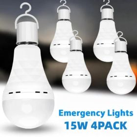 8PCS 4PCS Rechargeable LED Light Bulbs 80W Equivalent 1200mAh Battery Backup For Power Outages Emergency Use A19 Size E26 E27 Socket Portable Fla (Option: 4pack)