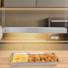 Commercial Food Heat Lamp 750W Electric Food Warmer For Restaurant & Buffet (Option: Silver)