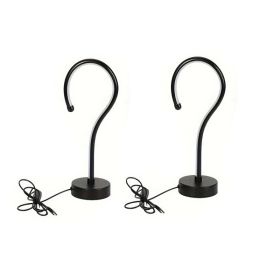 2PC Creative Question Mark Shape Table Lamp, USB Three-color Dimming Desktop Decoration Table Lamp (Option: 2PCS)