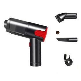 Wireless-red Car Vacuum Cleaner Wireless Usb Charging Car Vacuum Cleaner Home Handheld Mini Desktop Vacuum Cleaner Portable (Option: Red1)